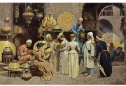 Nicola Forcella Dans le souk aux cuivres china oil painting reproduction